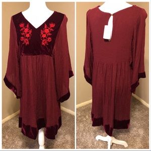 Suzanne Betro - Boho long sleeve dress